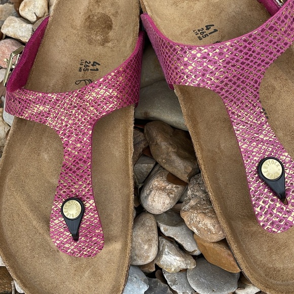 Birkenstock gizeh python pattern pinkwith tags Texas seller more fees for us - Picture 3 of 10